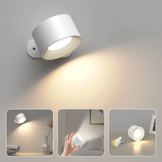 GlühendesWunder™ Kabellose 360° LED-Lampe | Ambient Light & Touch-Steuerung | Wiederaufladbar & Modernes Design
