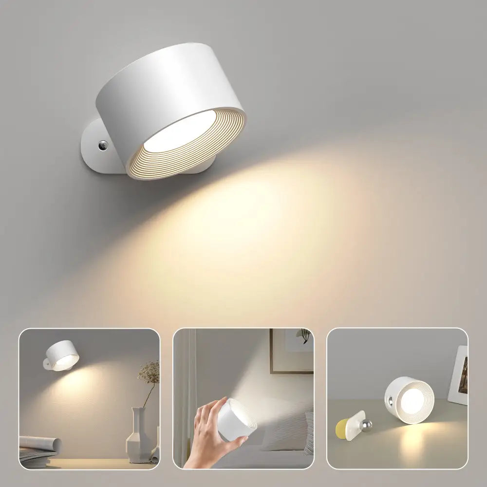 GlühendesWunder™ Kabellose 360° LED-Lampe | Ambient Light & Touch-Steuerung | Wiederaufladbar & Modernes Design