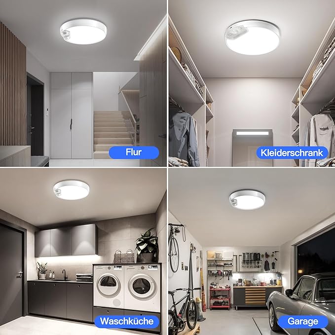 Kabellose Deckenlampe mit Bewegungsmelder – Magnetisch & super praktisch
