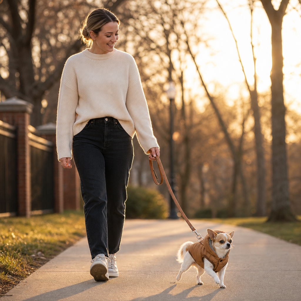 Trekwarm™ – Winddichter, fleecegefütterter Hundemantel mit Geschirrring