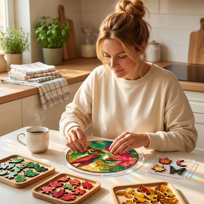 Lunavia™ – Stained Glass Suncatcher Puzzle