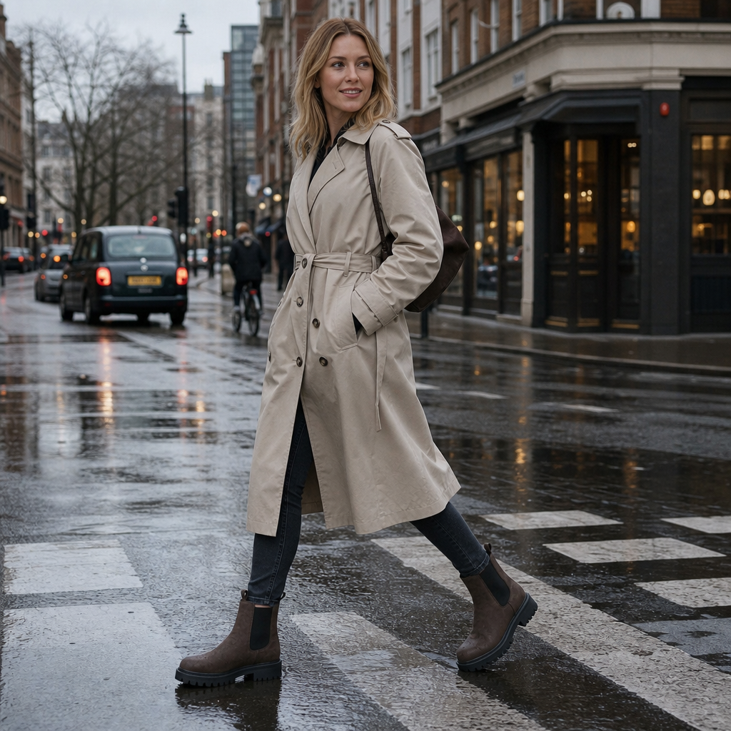 Traqora – Chelsea Boots mit weiter Passform und elastischen Einsätzen