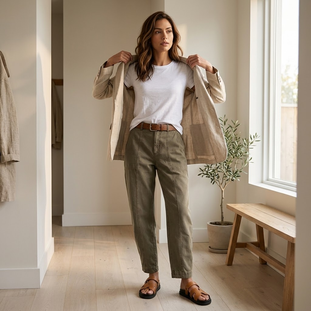 Marsona – Elegant geschnittene Utility-Hose für Arbeit und Freizeit