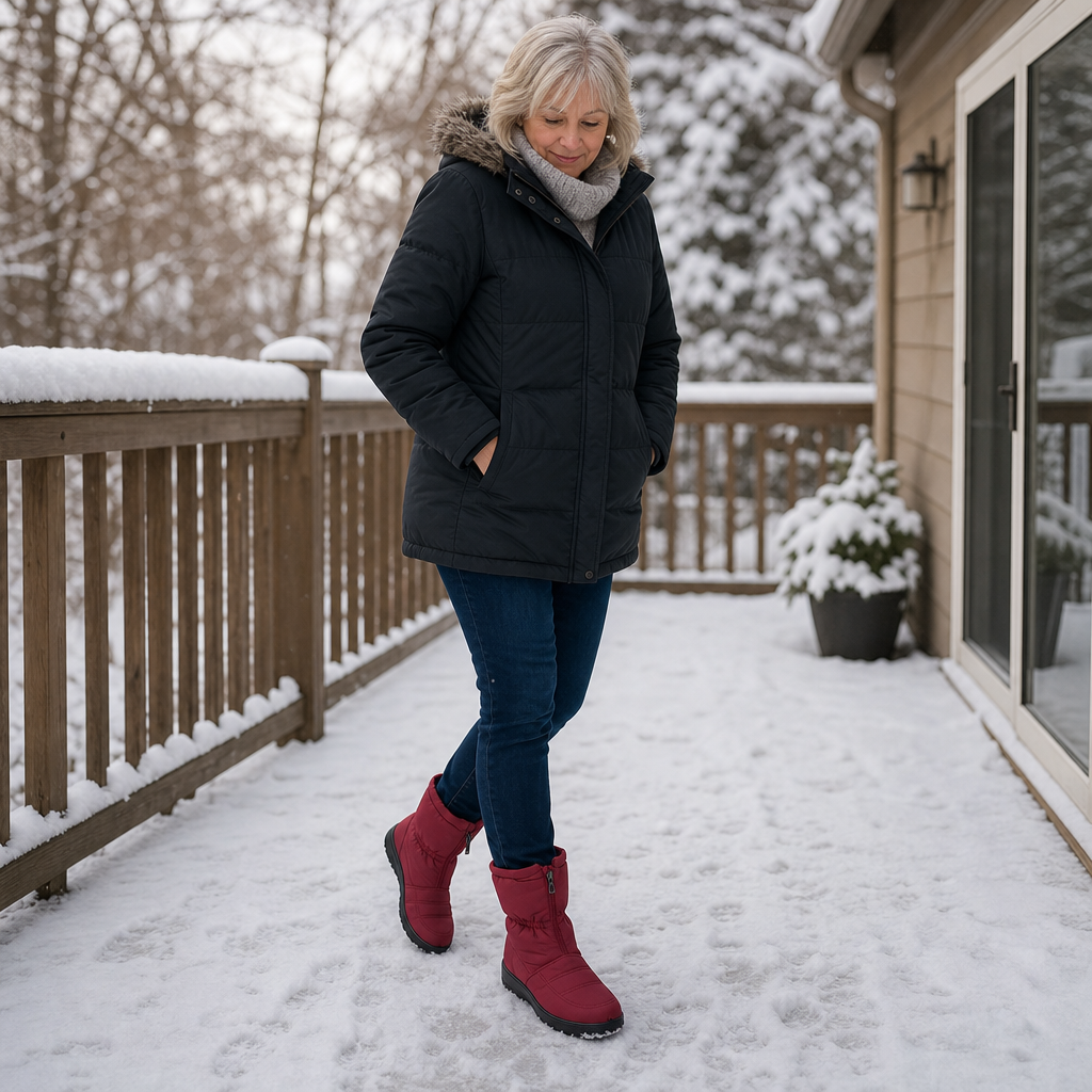 Frostbella – Rutschhemmende Winterstiefel mit warmem Innenfutter & Reißverschluss