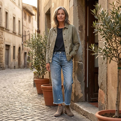 Vivara™ – Vintage Jeans mit Fransen-Saum | Dein neuer Herbst-Favorit 🍂