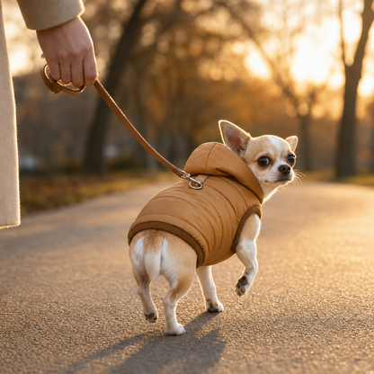 Trekwarm™ – Winddichter, fleecegefütterter Hundemantel mit Geschirrring