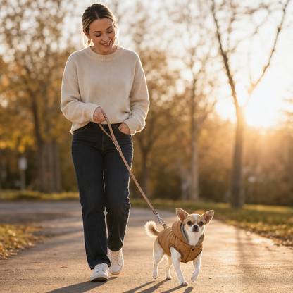 Trekwarm™ – Winddichter, fleecegefütterter Hundemantel mit Geschirrring