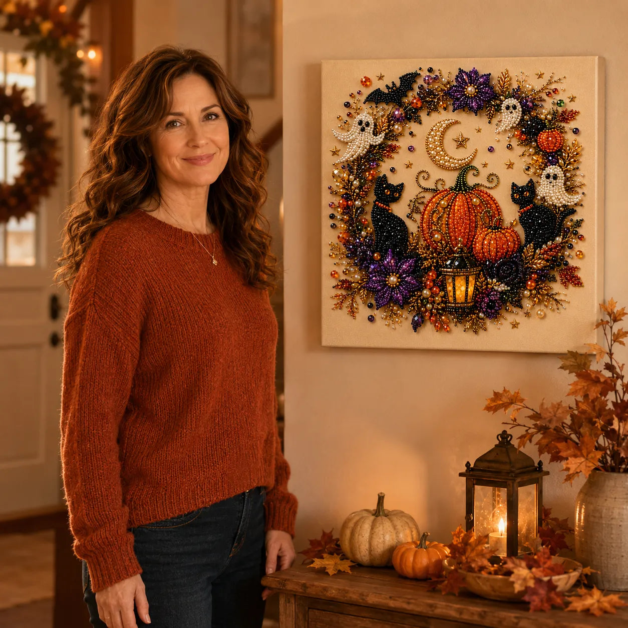 Beadory™ – Halloween-Perlenkunst-Set für gemütliche DIY-Wanddekoration