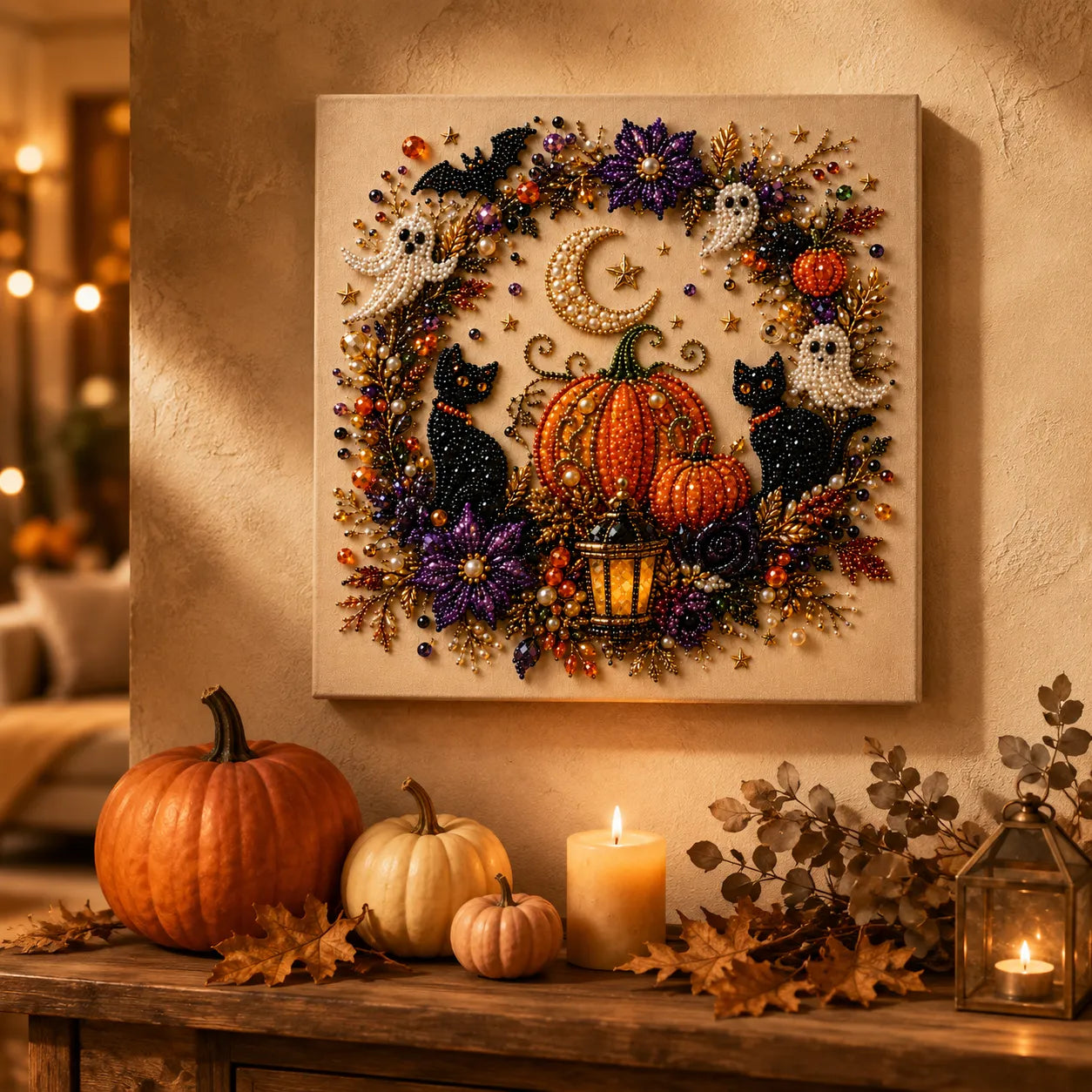 Beadory™ – Halloween-Perlenkunst-Set für gemütliche DIY-Wanddekoration