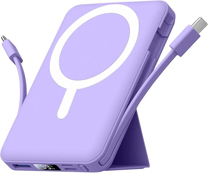 Magnetische Powerbank 10.000 mAh – Kabellos & Schnellladen, perfekt für unterwegs