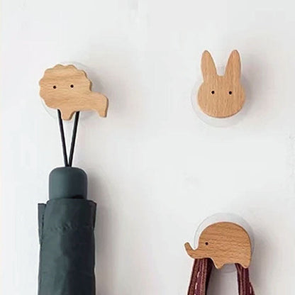 NordicPals – Set mit Wandhaken aus Holz in Tierform