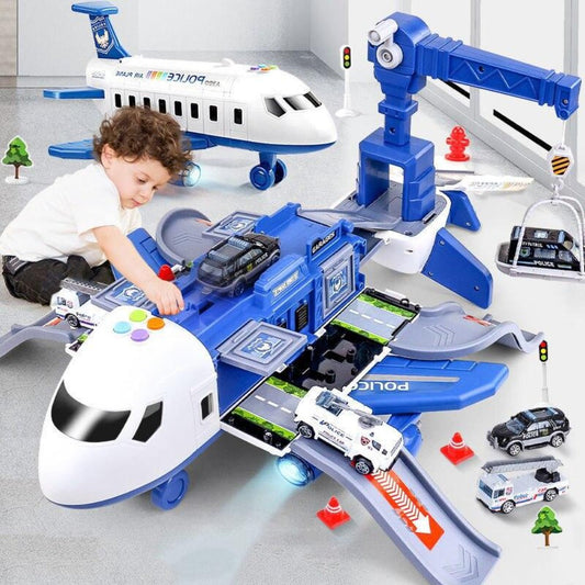 SkyBuilder™ | Flugzeugset mit Mini-Baufahrzeugen für kreative Entdecker