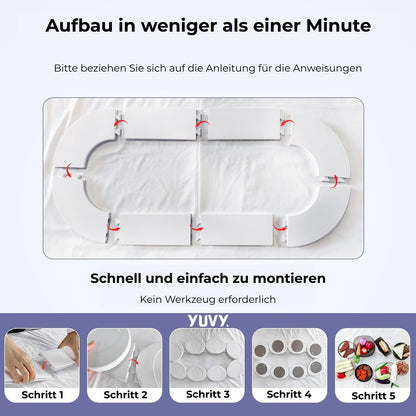 360° Drehteller für Esstisch | Stressfrei servieren & alles erreichen | Rutschfest, hitzebeständig & leicht zu reinigen