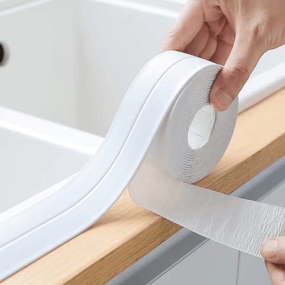 Selbstklebender Dichtungsstreifen | Wasserdicht, schimmelresistent & flexibel | Einfach zuschneidbar für Bad, Küche & Haushalt
