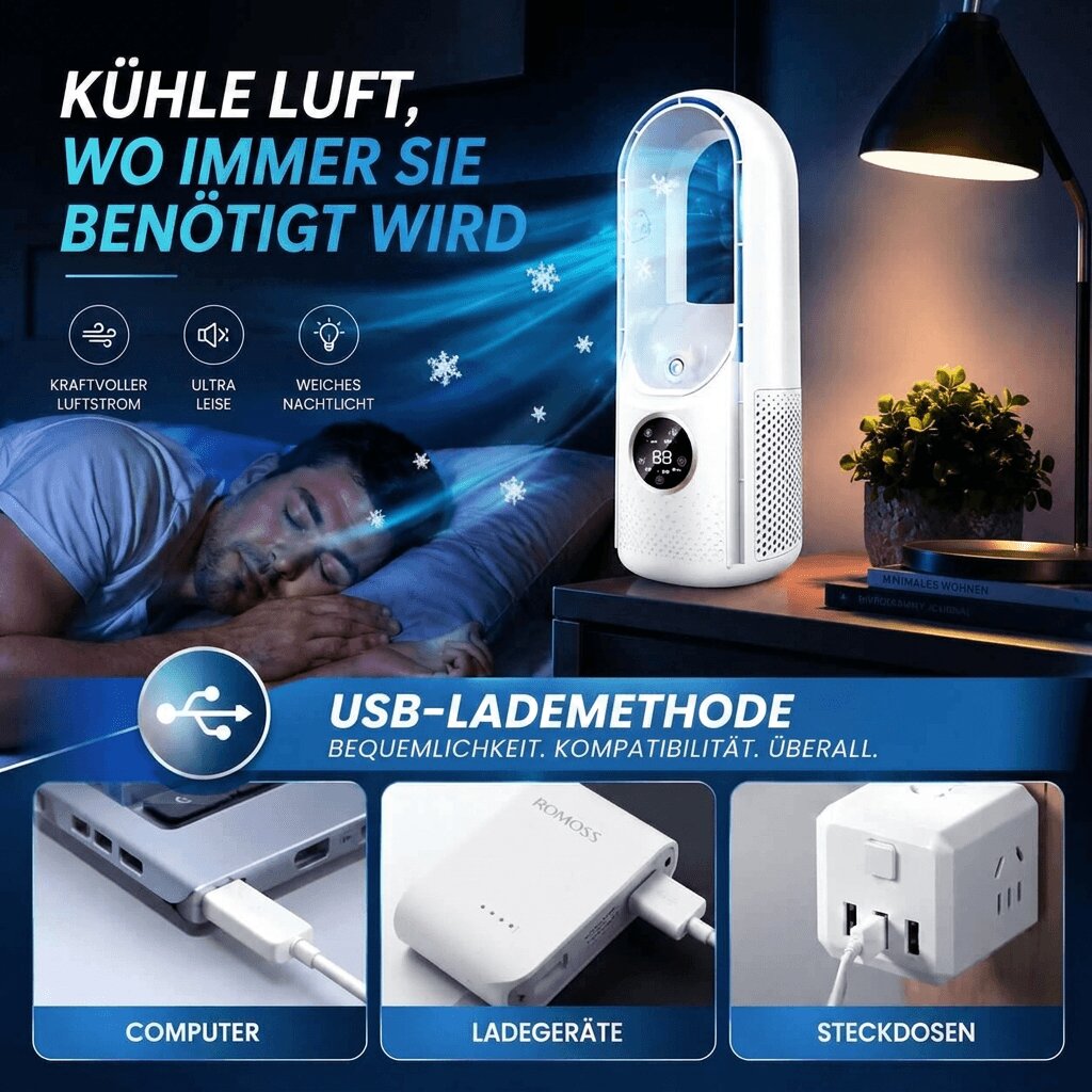 Turmventilator | Leiser Ventilator | Tischventilator | Flüsterkühl