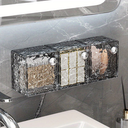 GlamoraCase — Transparenter, wandmontierter Make-up-Organizer