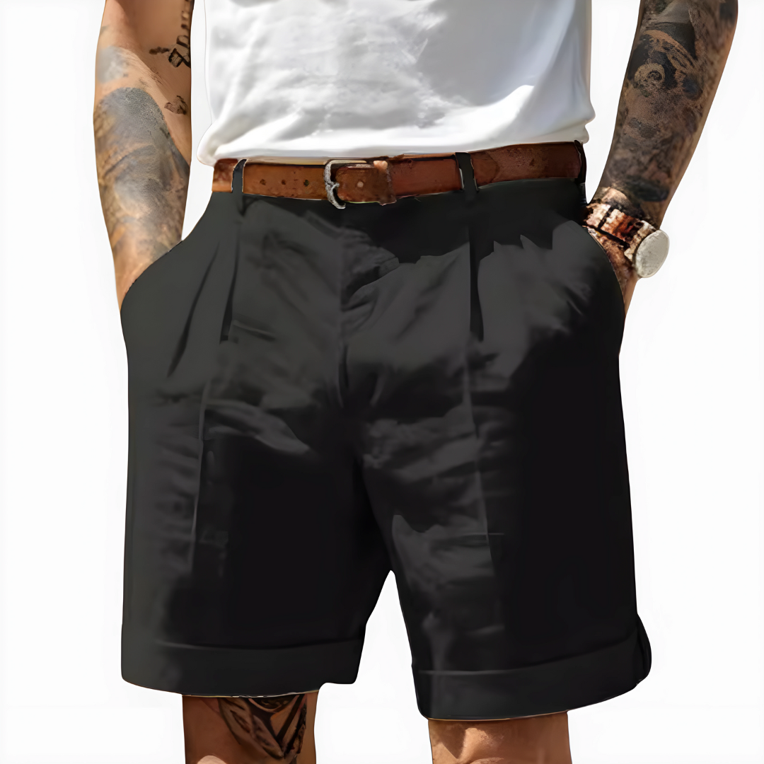 Davinci | Elegante Herren-Bermudas mit Bundfalten