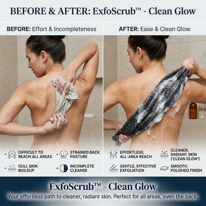 2+1 GRATIS | ExfoScrub™ | Exfolierender Bambusfaser-Reinigungshandschuh