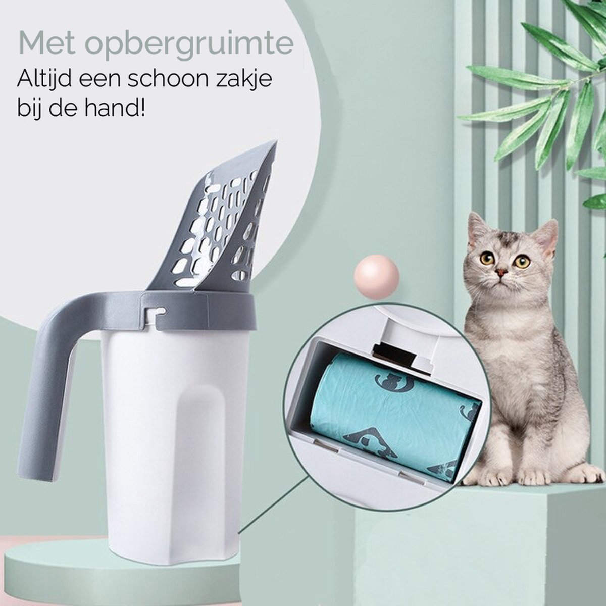 CleanPaw™ | Schaufel für das Katzenklo mit Nachfüllrollen [Letzter Tag Rabatt]