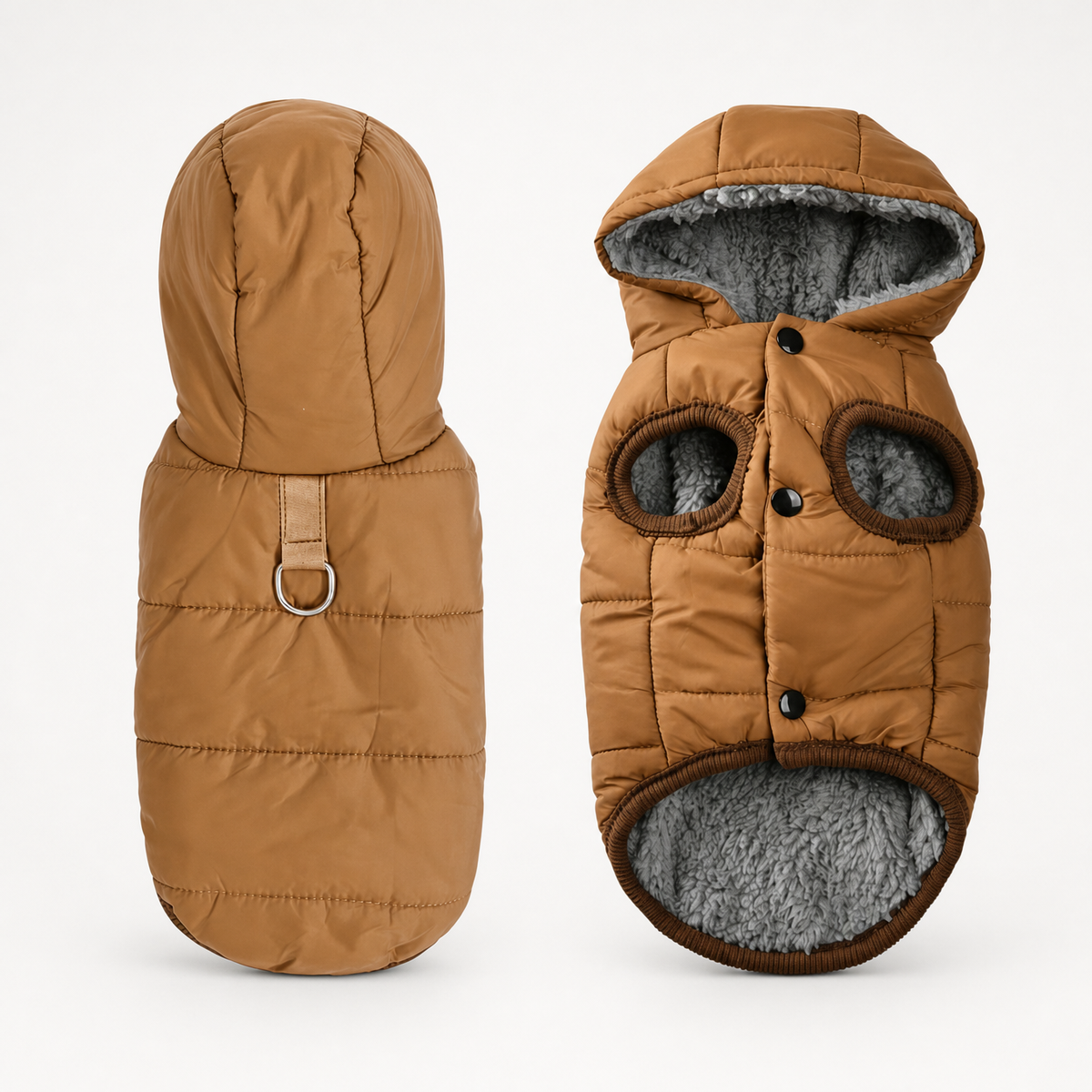 Trekwarm™ – Winddichter, fleecegefütterter Hundemantel mit Geschirrring
