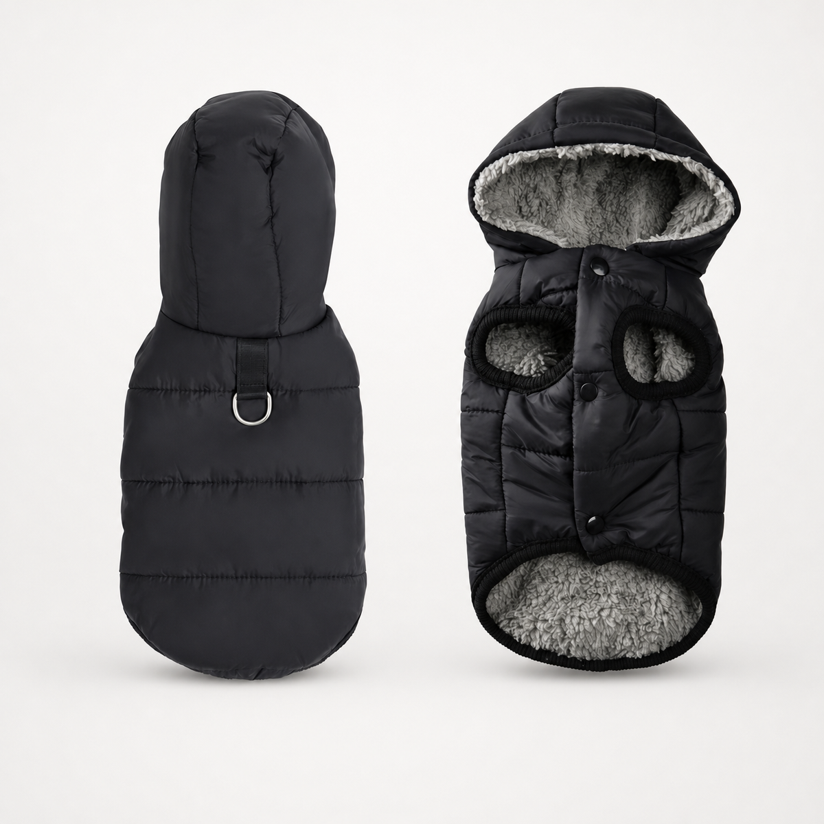 Trekwarm™ – Winddichter, fleecegefütterter Hundemantel mit Geschirrring