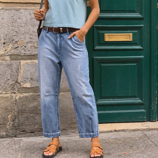 Lumière – High-Waist Barrel Jeans | Dein neuer Herbst-Favorit mit 70 % Rabatt