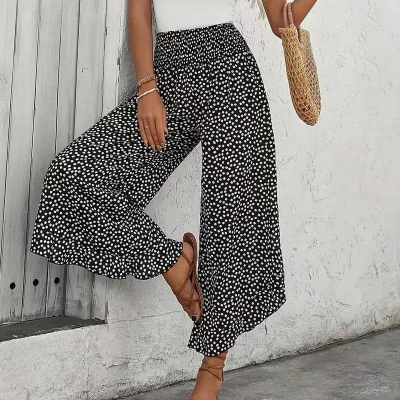 Paola Serra™ Elegante Hose mit weitem Bein für selbstbewusste Alltagslooks