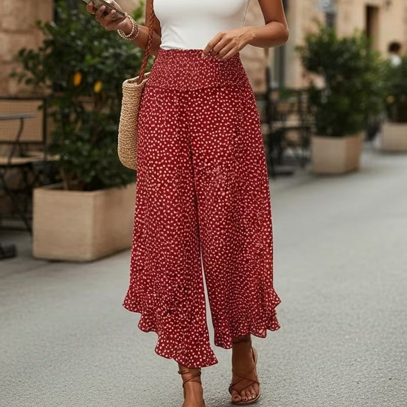 Paola Serra™ Elegante Hose mit weitem Bein für selbstbewusste Alltagslooks