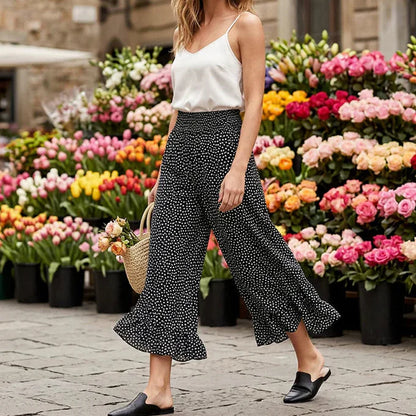Paola Serra™ Elegante Hose mit weitem Bein für selbstbewusste Alltagslooks