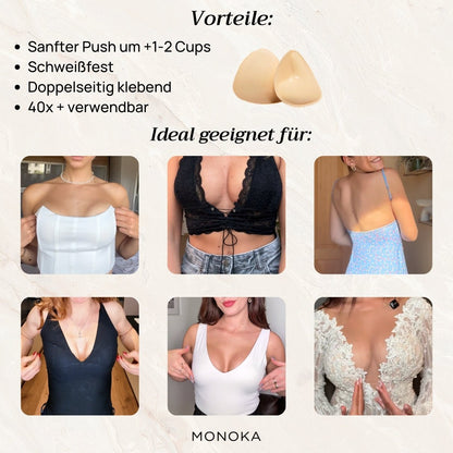 Pushpads Original Nippelcover für volles Dekolleté in Sekunden