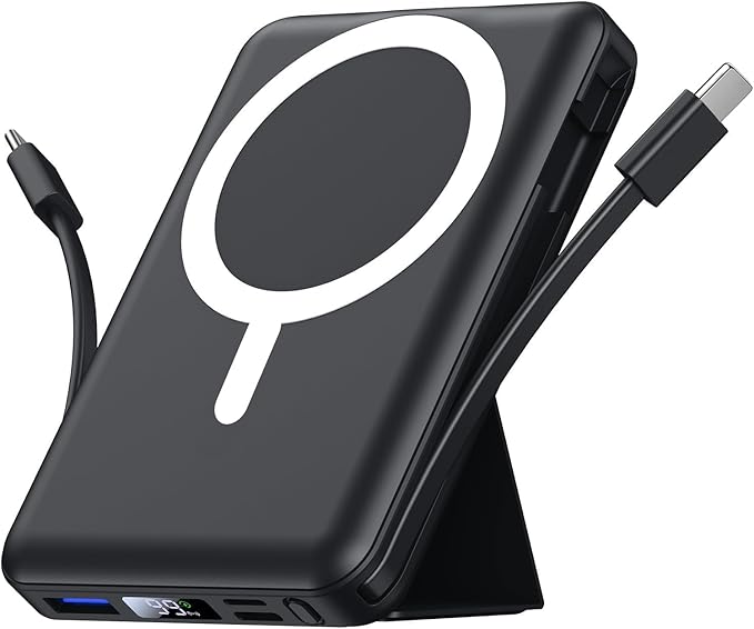 Magnetische Powerbank 10.000 mAh – Kabellos & Schnellladen, perfekt für unterwegs