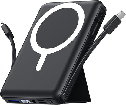 Magnetische Powerbank 10.000 mAh – Kabellos & Schnellladen, perfekt für unterwegs
