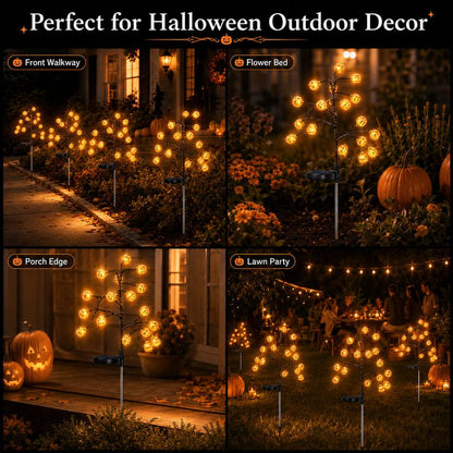 PumpkiGlow™ Solar-Gartenstecker – Leuchtende Kürbeldeko für magische Halloween-Abende