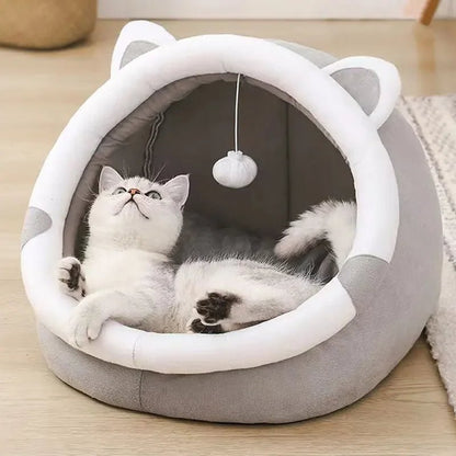 KatzeBed | Gemütliche geschlossene Katzenbett-Höhle