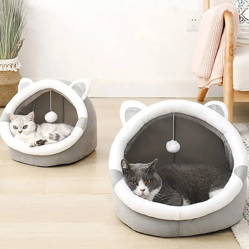 Gemütliche geschlossene Katzenbett-Höhle