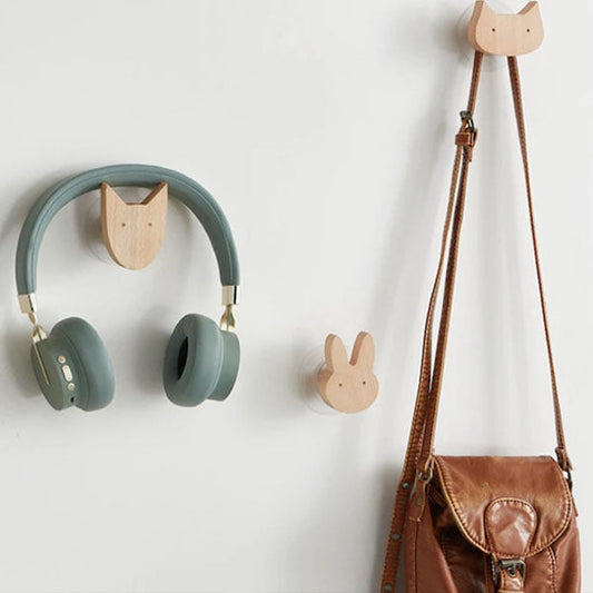 NordicPals – Set mit Wandhaken aus Holz in Tierform