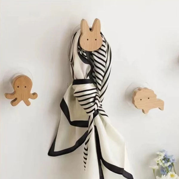 NordicPals – Set mit Wandhaken aus Holz in Tierform