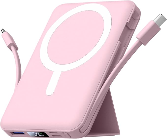 Magnetische Powerbank 10.000 mAh – Kabellos & Schnellladen, perfekt für unterwegs