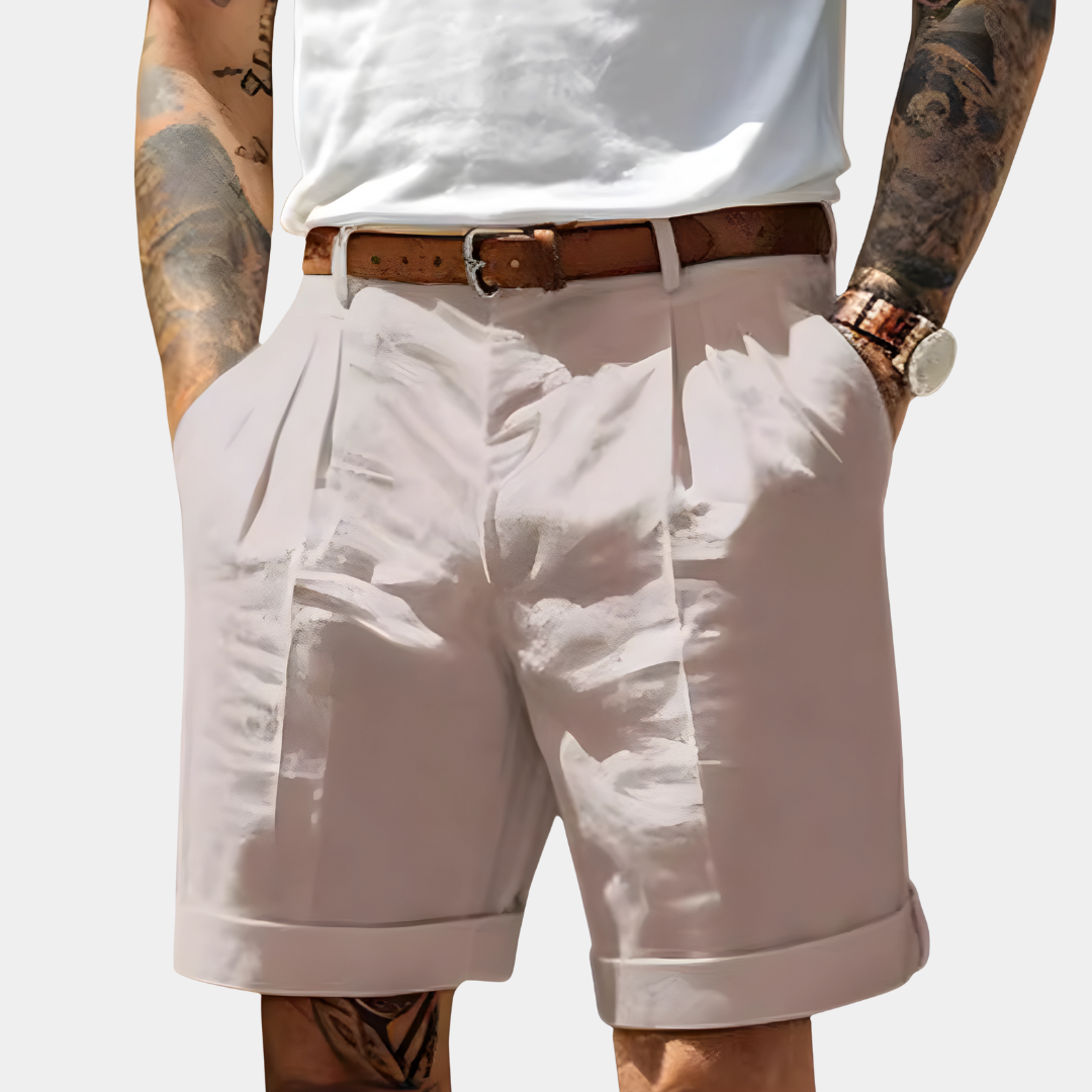 Davinci | Elegante Herren-Bermudas mit Bundfalten