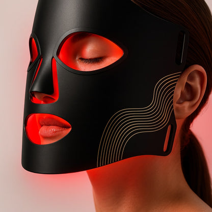 HautGlow™ | Rotlichtmaske | LED Gesichtsmaske | Haut Lichttherapie