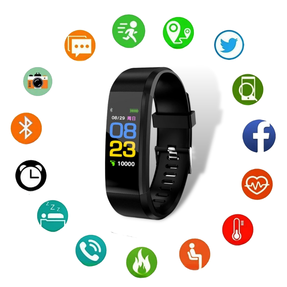 Senioren-Smartwatch mit Herzfrequenz- und Blutdruckmessung