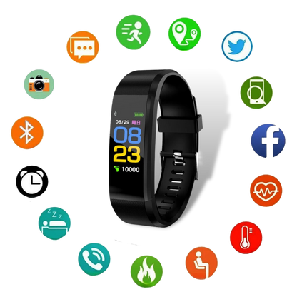 Senioren-Smartwatch mit Herzfrequenz- und Blutdruckmessung