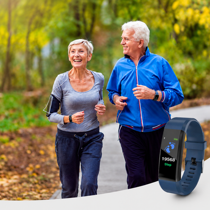 Senioren-Smartwatch mit Herzfrequenz- und Blutdruckmessung