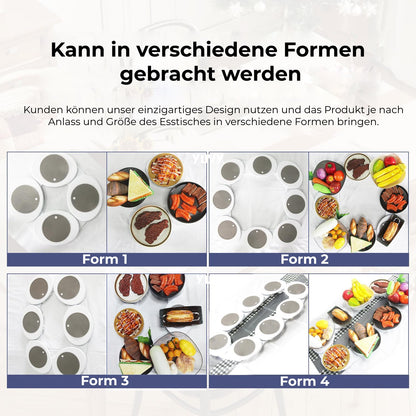 360° Drehteller für Esstisch | Stressfrei servieren & alles erreichen | Rutschfest, hitzebeständig & leicht zu reinigen