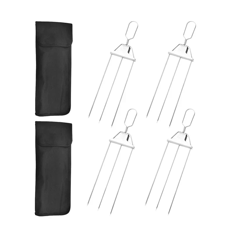 BlazeTrio Spieße — BBQ-Spieß-Set aus Edelstahl