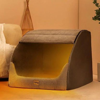 SnuggleHome™ | Warme Haustierhöhle für Hunde & Katzen