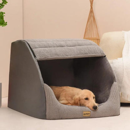 SnuggleHome™ | Warme Haustierhöhle für Hunde & Katzen