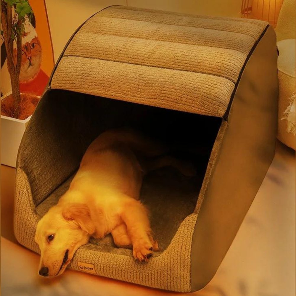 SnuggleHome™ | Warme Haustierhöhle für Hunde & Katzen