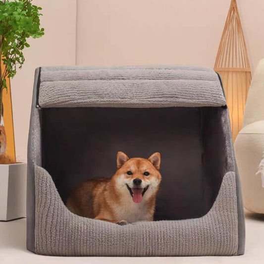 SnuggleHome™ | Warme Haustierhöhle für Hunde & Katzen