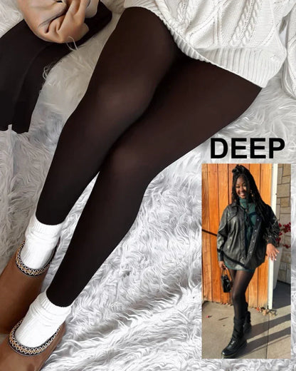 WärmeSilhouette™ Transparente Thermostrumpfhose mit Fleecefutter